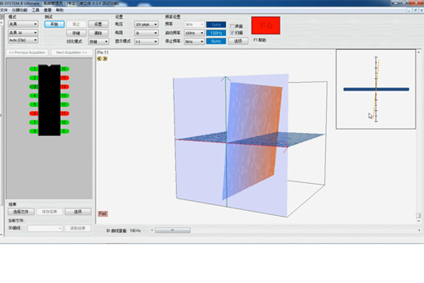 三維立體V-I-F動(dòng)態(tài)阻抗端口測試